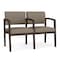 Lesro Lenox 2 Seat Tandem Seating W/ Arm, 44 in W 26 in L 31.5 in H LW2103 - alternate 1